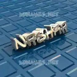 nashra in Blue Bling style - 3D name wallpaper