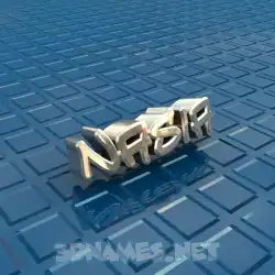 nasia in Blue Bling style - 3D name wallpaper