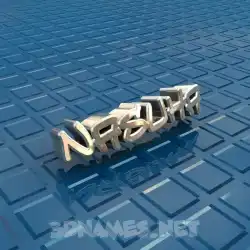 nasuha in Blue Bling style - 3D name wallpaper