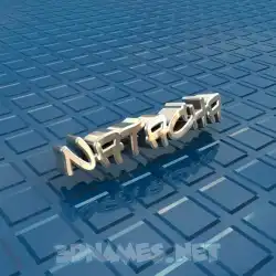 natacha in Blue Bling style - 3D name wallpaper