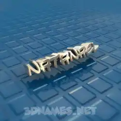 natanael in Blue Bling style - 3D name wallpaper