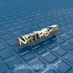 natashia in Blue Bling style - 3D name wallpaper
