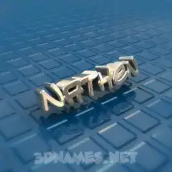 nathen in Blue Bling style - 3D name wallpaper