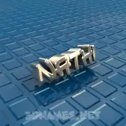 nathi in Blue Bling style - 3D name wallpaper