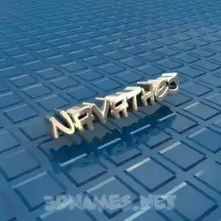 navathej in Blue Bling style - 3D name wallpaper