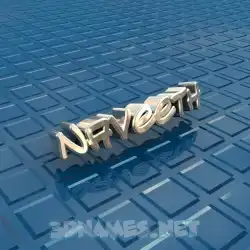 naveeth in Blue Bling style - 3D name wallpaper
