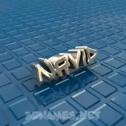 navid in Blue Bling style - 3D name wallpaper