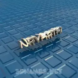 navratri in Blue Bling style - 3D name wallpaper