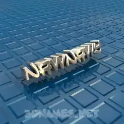 nawnawy in Blue Bling style - 3D name wallpaper