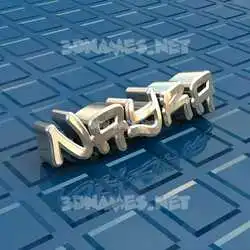 nayra in Blue Bling style - 3D name wallpaper