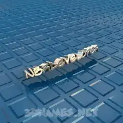 nbrdeveloper in Blue Bling style - 3D name wallpaper