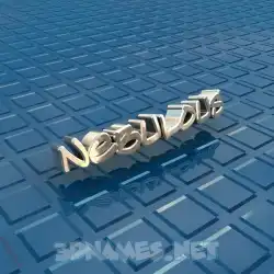 nebulous in Blue Bling style - 3D name wallpaper