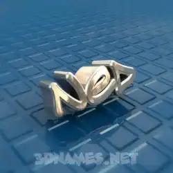 ned in Blue Bling style - 3D name wallpaper