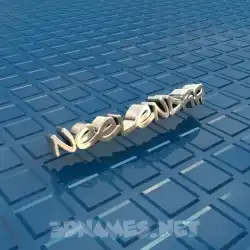 neelendra in Blue Bling style - 3D name wallpaper