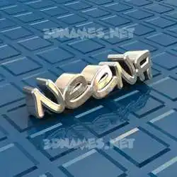 neena in Blue Bling style - 3D name wallpaper