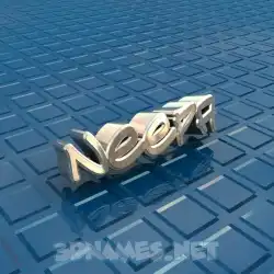 neepa in Blue Bling style - 3D name wallpaper