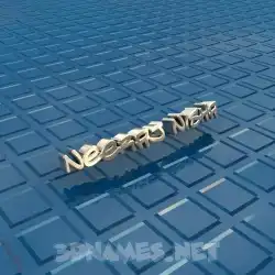 neeraj nisha in Blue Bling style - 3D name wallpaper