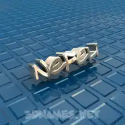 nefeli in Blue Bling style - 3D name wallpaper