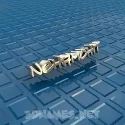 nehamohit in Blue Bling style - 3D name wallpaper