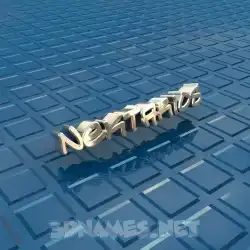 nektarios in Blue Bling style - 3D name wallpaper