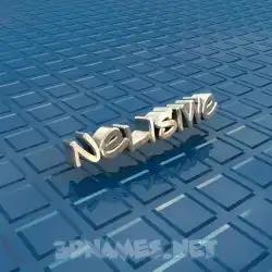 nelisiwe in Blue Bling style - 3D name wallpaper