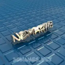 nemrawy in Blue Bling style - 3D name wallpaper
