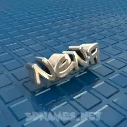 nena in Blue Bling style - 3D name wallpaper