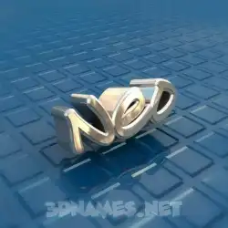 neo in Blue Bling style - 3D name wallpaper