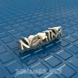 nerina in Blue Bling style - 3D name wallpaper
