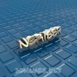 nerissa in Blue Bling style - 3D name wallpaper