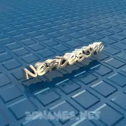 neroesjke in Blue Bling style - 3D name wallpaper