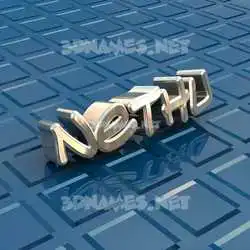 nethu in Blue Bling style - 3D name wallpaper