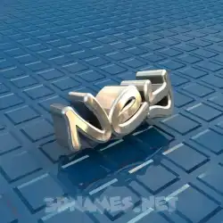 ney in Blue Bling style - 3D name wallpaper
