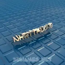 nhattruong in Blue Bling style - 3D name wallpaper