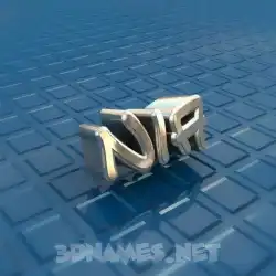 nia in Blue Bling style - 3D name wallpaper