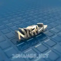 niall in Blue Bling style - 3D name wallpaper
