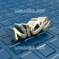 nice in Blue Bling style - 3D name wallpaper