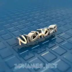 nichola in Blue Bling style - 3D name wallpaper