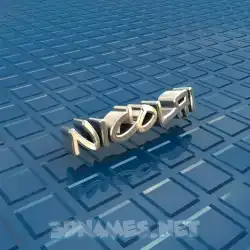 nicolai in Blue Bling style - 3D name wallpaper