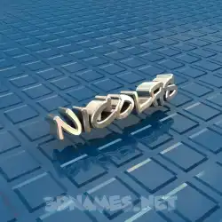 nicolas in Blue Bling style - 3D name wallpaper