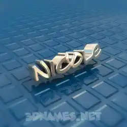 nicole in Blue Bling style - 3D name wallpaper