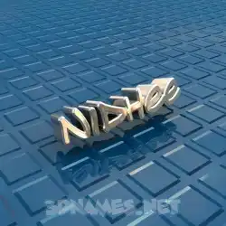 nidhee in Blue Bling style - 3D name wallpaper