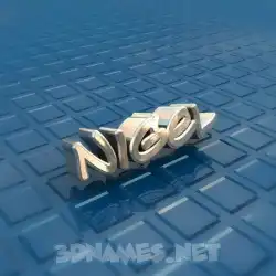 nigel in Blue Bling style - 3D name wallpaper