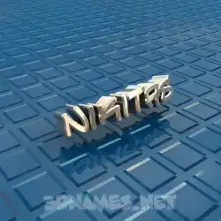 nikitas in Blue Bling style - 3D name wallpaper