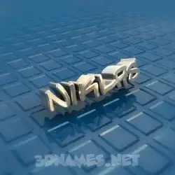 niklas in Blue Bling style - 3D name wallpaper