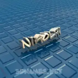nikolai in Blue Bling style - 3D name wallpaper