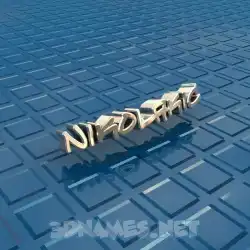 nikolakic in Blue Bling style - 3D name wallpaper