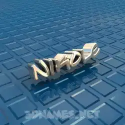 nikole in Blue Bling style - 3D name wallpaper