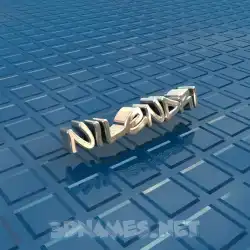 nilendri in Blue Bling style - 3D name wallpaper