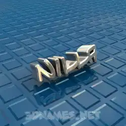 nilla in Blue Bling style - 3D name wallpaper